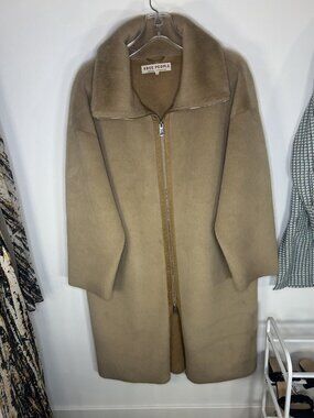Free People - Lana Oversize Winter Coat - Neutral (S) - Very Good Condition